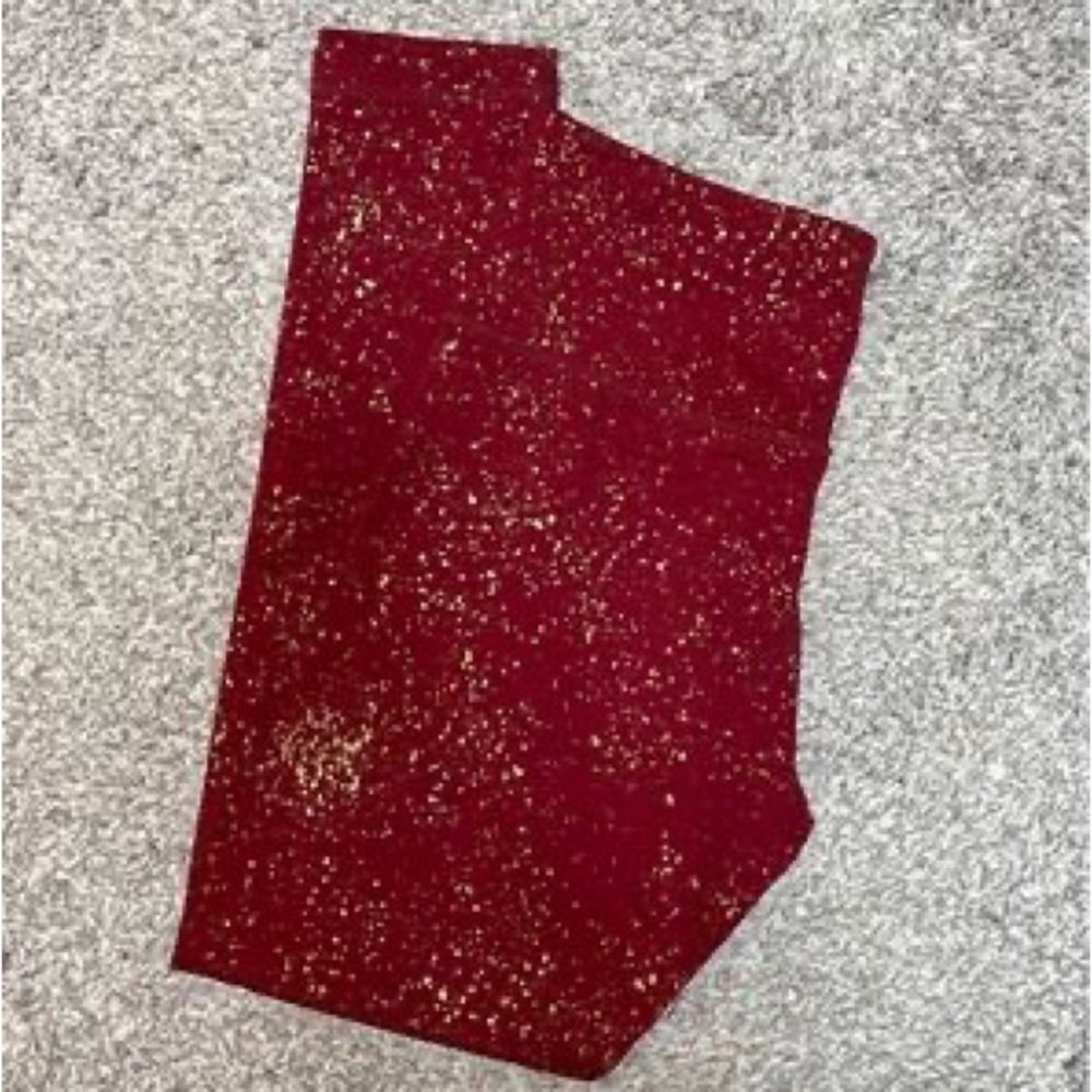 Zyia maroon with gold flecks light n tights